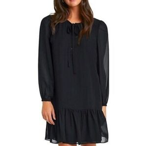 Draper James The Neck Flounce Women's Shift Dress NWT Size Medium